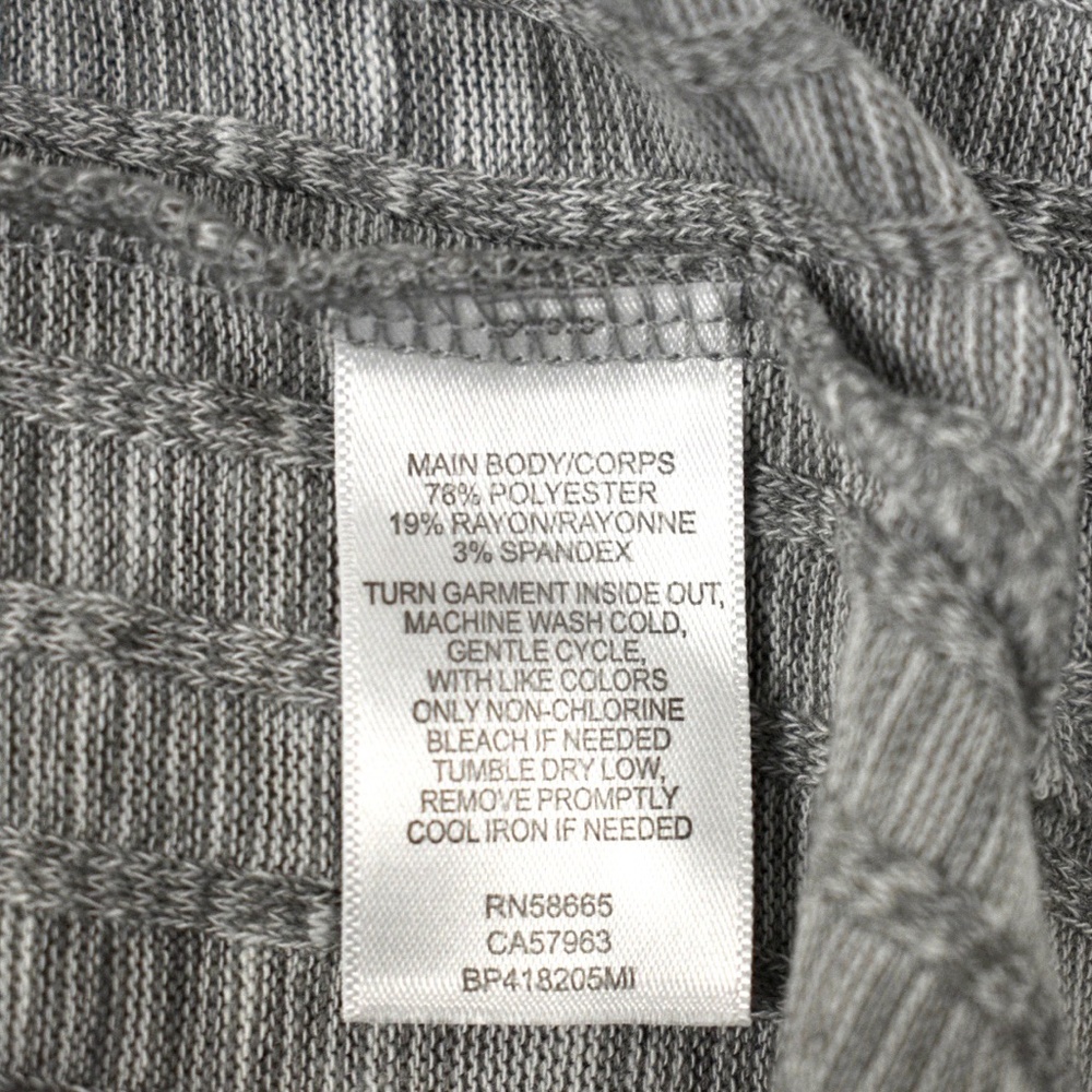 BP Ribbed Grey Slouchy Turtleneck Sweater - Picture 5 of 9
